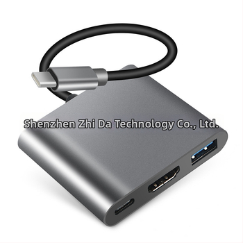 ZEADOW ZD1002 Typ-C na HDMI 4K Docking Station USB 3.0 PD Rýchle nabíjanie