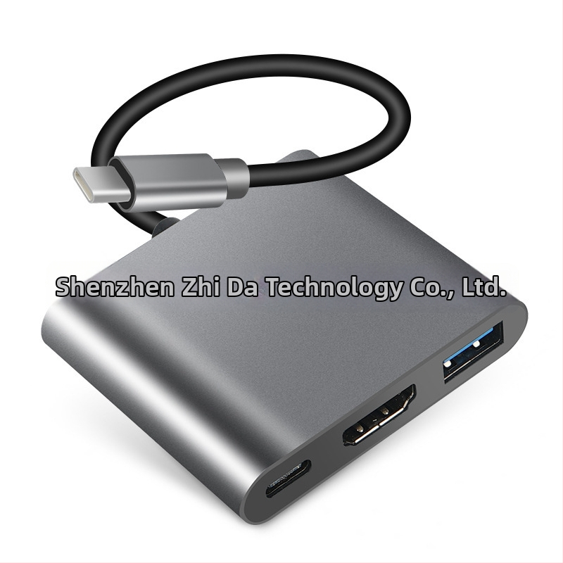 ZEADOW ZD1002 Typ-C na HDMI 4K Docking Station USB 3.0 PD Rýchle nabíjanie