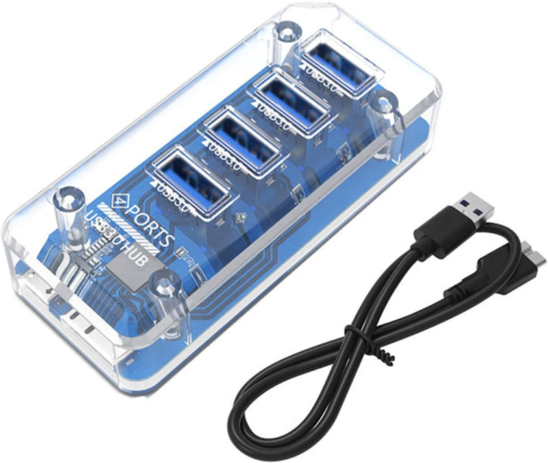 YYT USB 3.0 4-portni hub, 1 na 4 USB razdjelnik, docking extender bez vanjskog napajanja