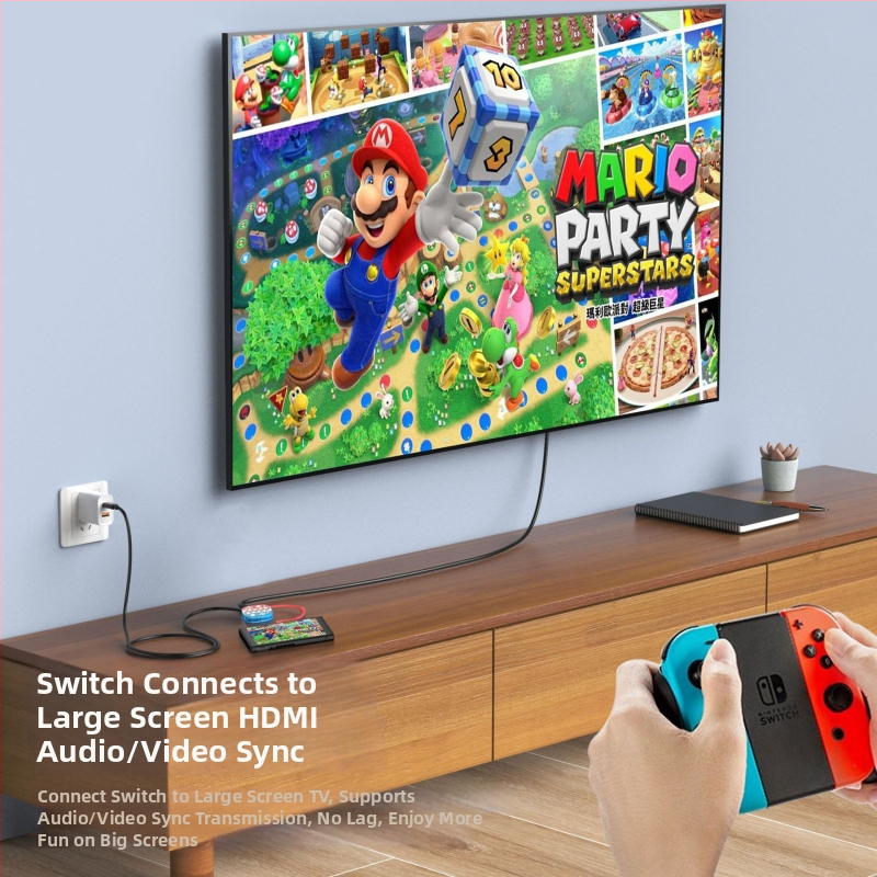 Nothing Switch2 kruhový hub – USB-C video dokovacia stanica, 4K video výstup, 3 porty, 21 cm kábel, externé napájanie