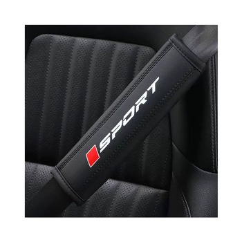 Подплата за колан на автомобил – PU кожа, дишаща, универсален спортен стил, 40 г