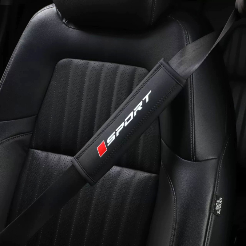 Подплата за колан на автомобил – PU кожа, дишаща, универсален спортен стил, 40 г