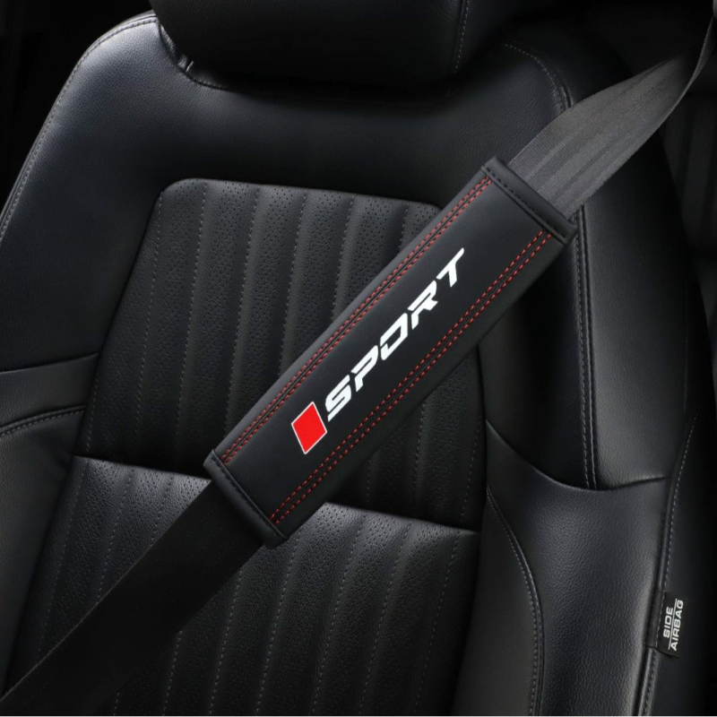 Подплата за колан на автомобил – PU кожа, дишаща, универсален спортен стил, 40 г