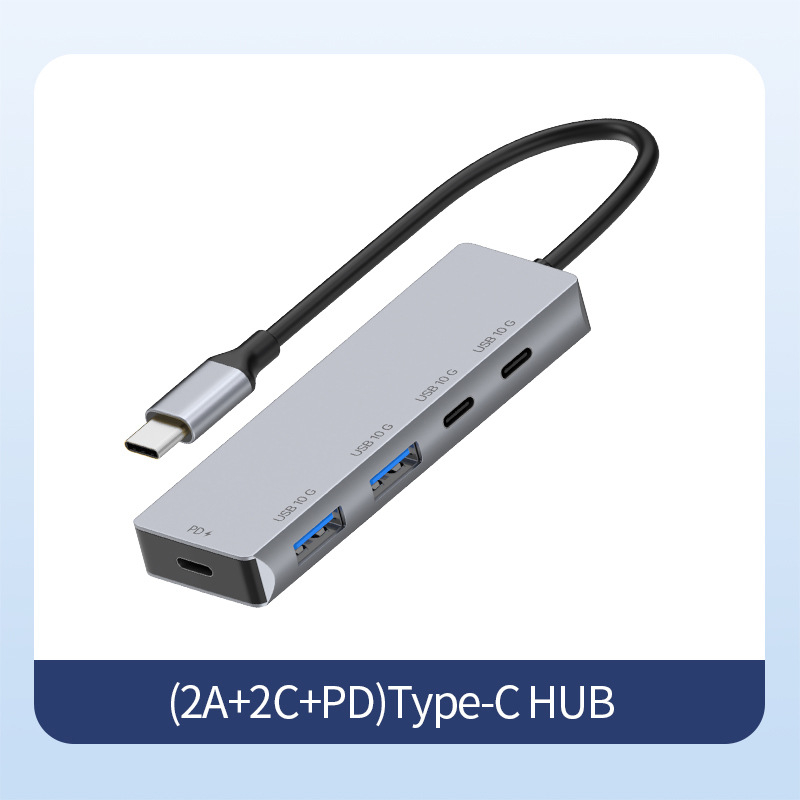 Type-C 5-portni proširivački dok, 10G prijenos, bez vanjskog napajanja, Model 007