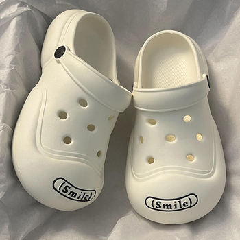Unisex Crocs‑style EVA σανδάλια, επάνω EVA, παχιά σόλα πάνω από 3,5 εκ, σόλα με έγχυση, στυλ Baotou Cartoon Paradise