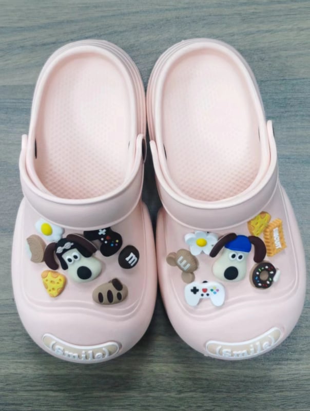 Unisex Crocs‑style EVA σανδάλια, επάνω EVA, παχιά σόλα πάνω από 3,5 εκ, σόλα με έγχυση, στυλ Baotou Cartoon Paradise