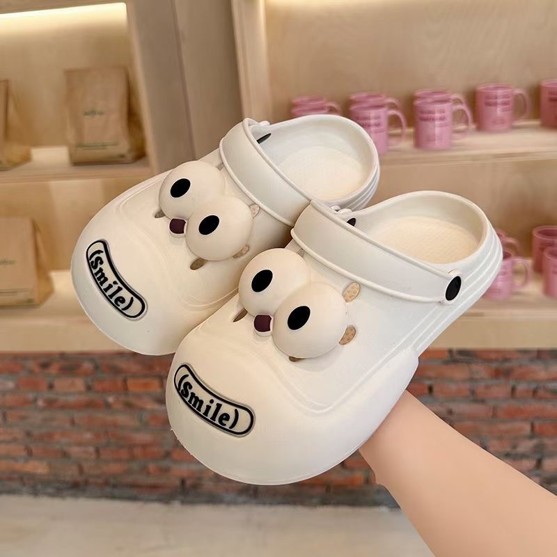 Unisex Crocs‑style EVA σανδάλια, επάνω EVA, παχιά σόλα πάνω από 3,5 εκ, σόλα με έγχυση, στυλ Baotou Cartoon Paradise