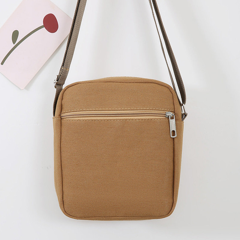 Geantă de umăr pentru bărbați din canvas, stil Street Trend, Brand 516, respirabilă și ultra-ușoară