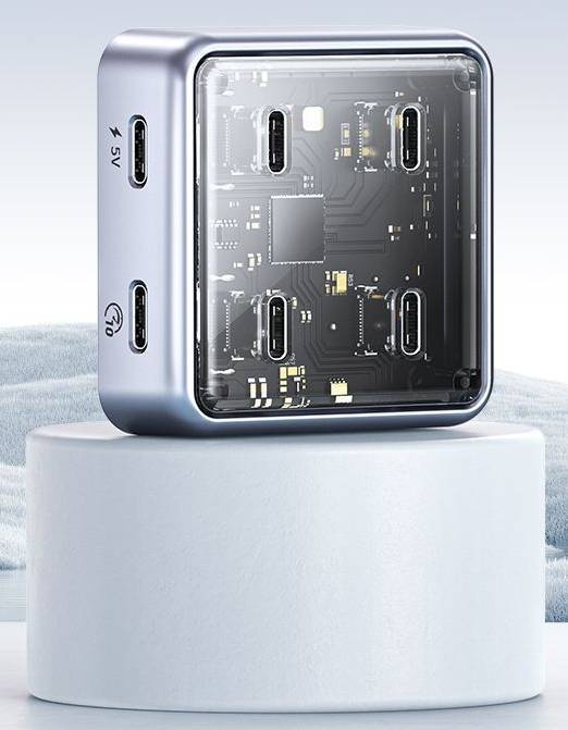 Orico Type-C rozširovací dok s 4 portami USB 3.2 Gen2, 1000 Mbps, model ORICO-XHJ2U2C-G2-GY