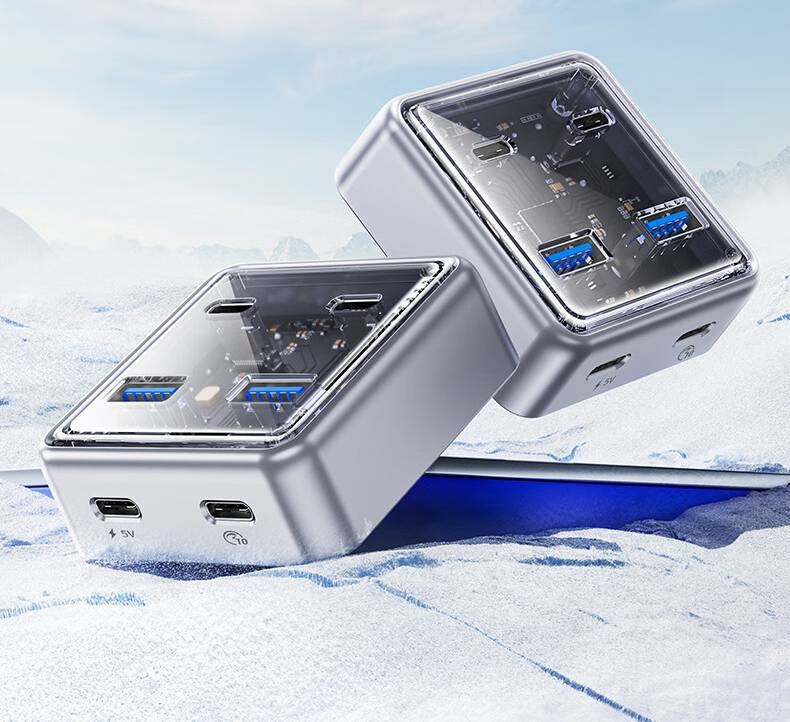 Orico Type-C rozširovací dok s 4 portami USB 3.2 Gen2, 1000 Mbps, model ORICO-XHJ2U2C-G2-GY