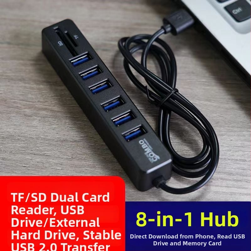 SCL-2077 USB 2.0 6-portový hub, napájaný cez USB (bez externého napájania)