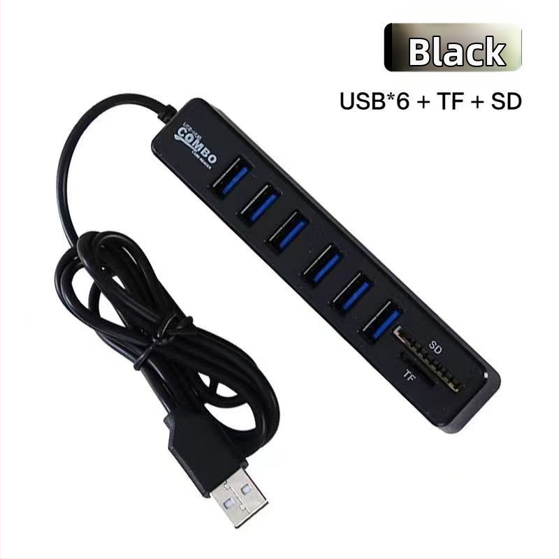 SCL-2077 USB 2.0 6-portový hub, napájaný cez USB (bez externého napájania)