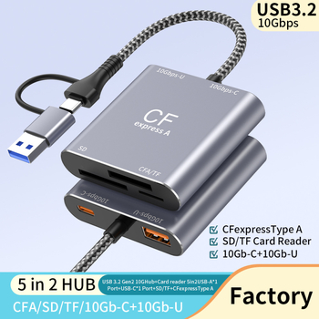 Xinqiyi CFexpress Type A čítačka kariet USB 3.2 Gen2 10 Gbps XQY-210