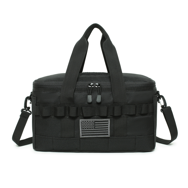 Чанта за къмпинг оборудване с голям капацитет, камуфлажен модел, изработена от нейлон-ABS, унисекс, за спорт на открито, есенно издание 2023