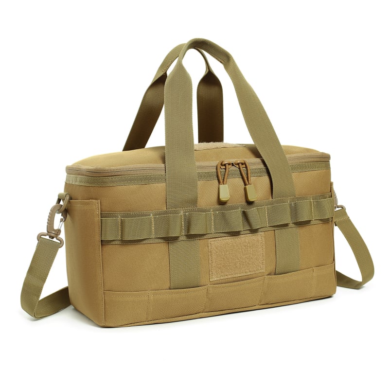 Чанта за къмпинг оборудване с голям капацитет, камуфлажен модел, изработена от нейлон-ABS, унисекс, за спорт на открито, есенно издание 2023