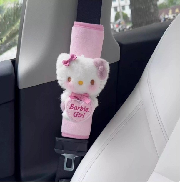 Biztonsági öv vállpárna, plüss, Hello Kitty, 85 g