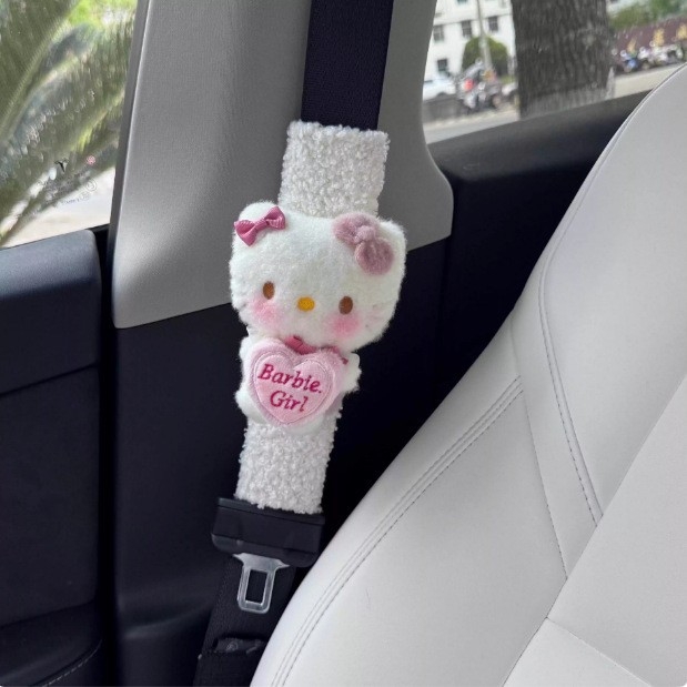 Biztonsági öv vállpárna, plüss, Hello Kitty, 85 g