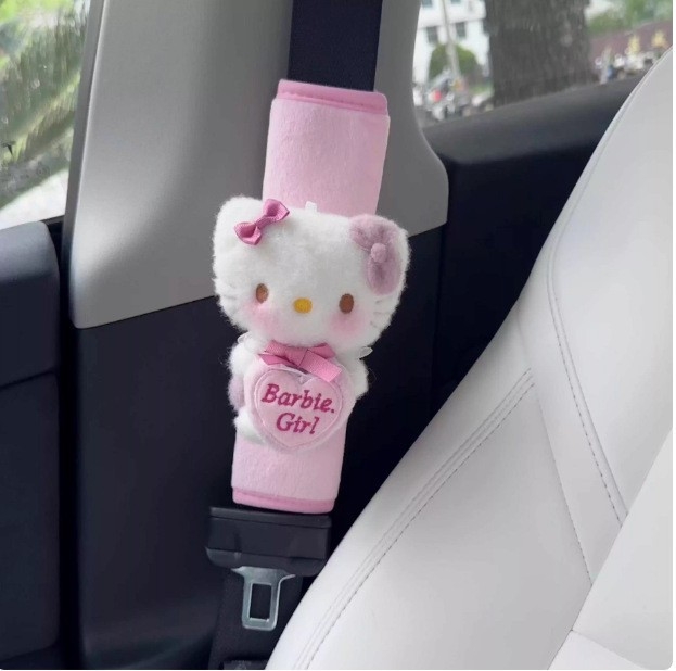 Biztonsági öv vállpárna, plüss, Hello Kitty, 85 g