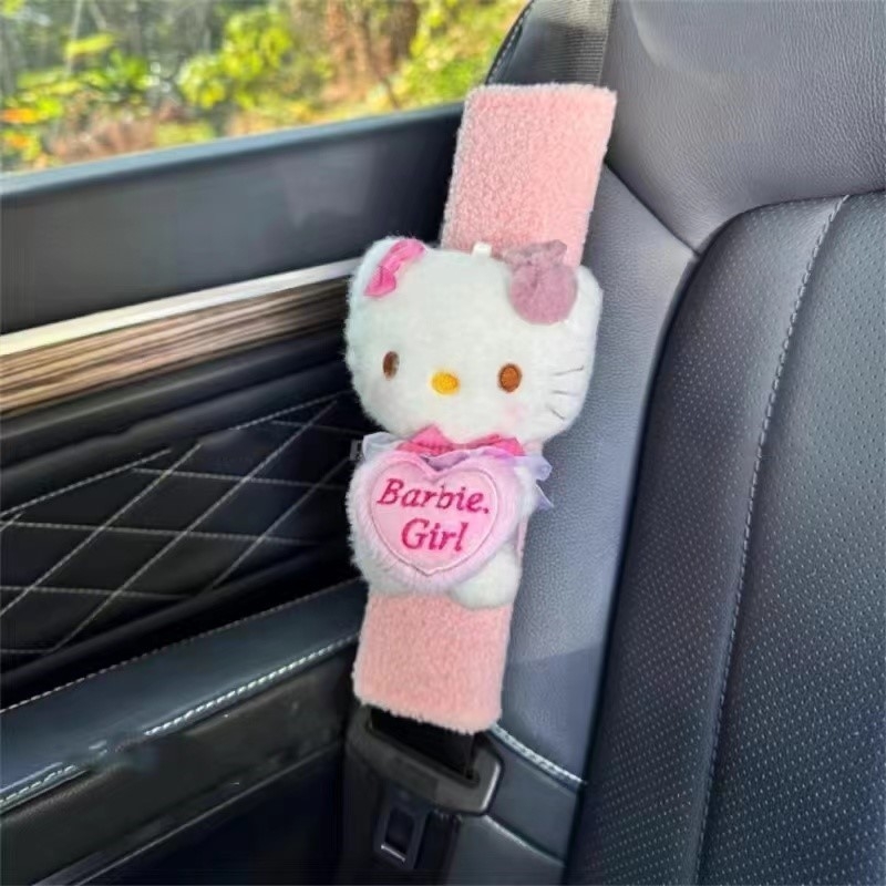 Biztonsági öv vállpárna, plüss, Hello Kitty, 85 g