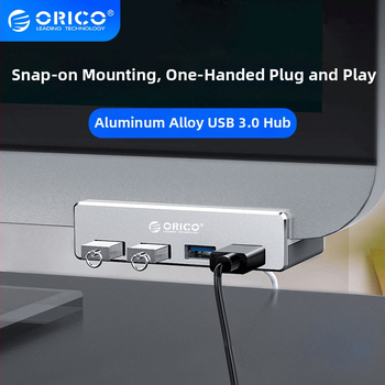 Orico MH4PU laptop USB 3.0 Snap-On hub, 5Gbps, 1,5 m kabel