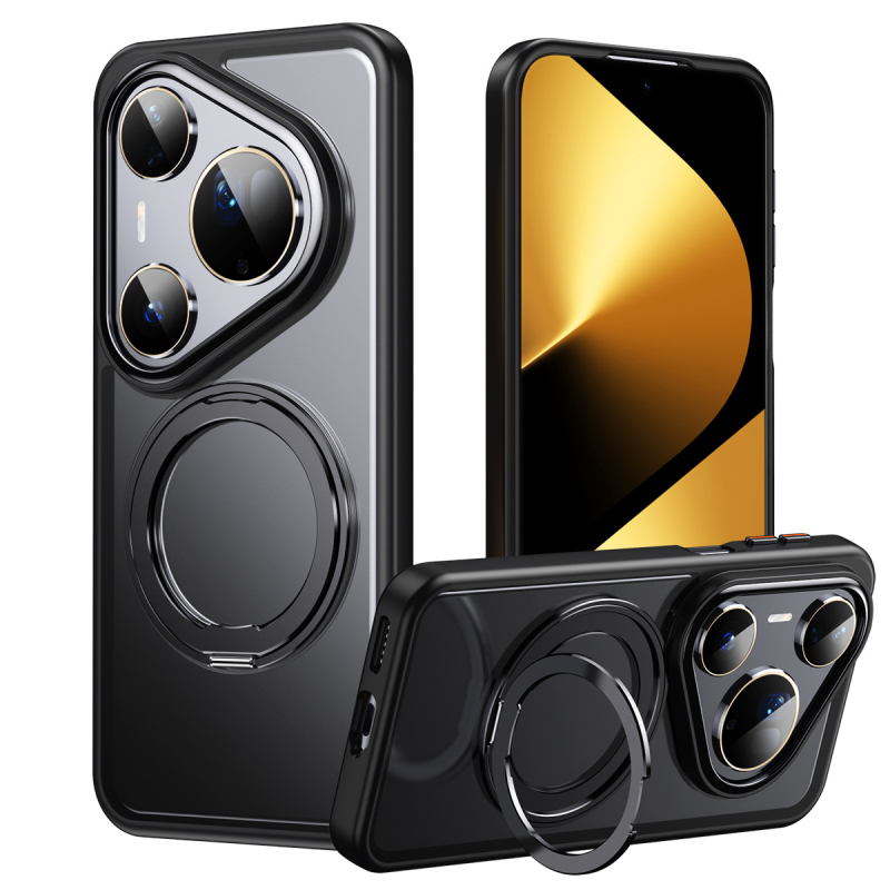 Huawei viedtālruņa vāciņš ar 360° rotējošu magnētisko stiprinājumu, pretkritiena aizsardzība; materiāli: TPU, akrils, alumīnija sakausējums un magnets; pielāgošanas atbalsts