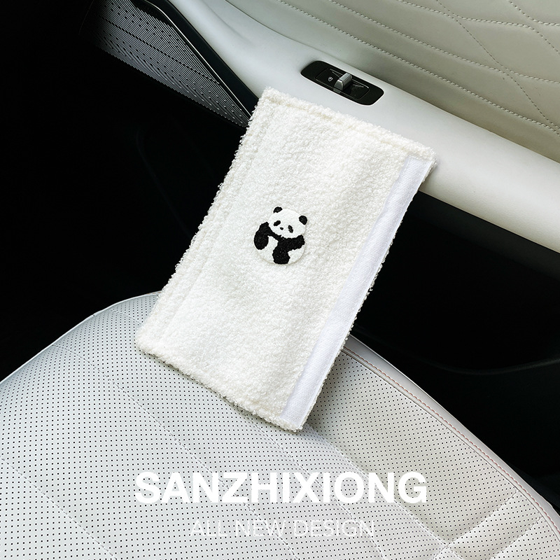 Podloška za ramenski pojas automobila s dizajnom Panda – poliester, zaštita