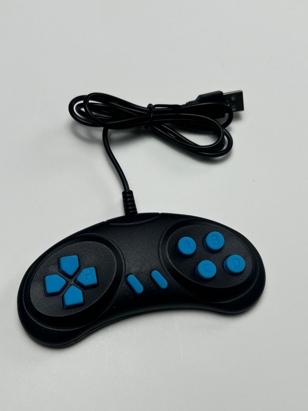 USB kabelski gamepad s povratnom vibracijom, u obliku mjeseca, za PC i konzole