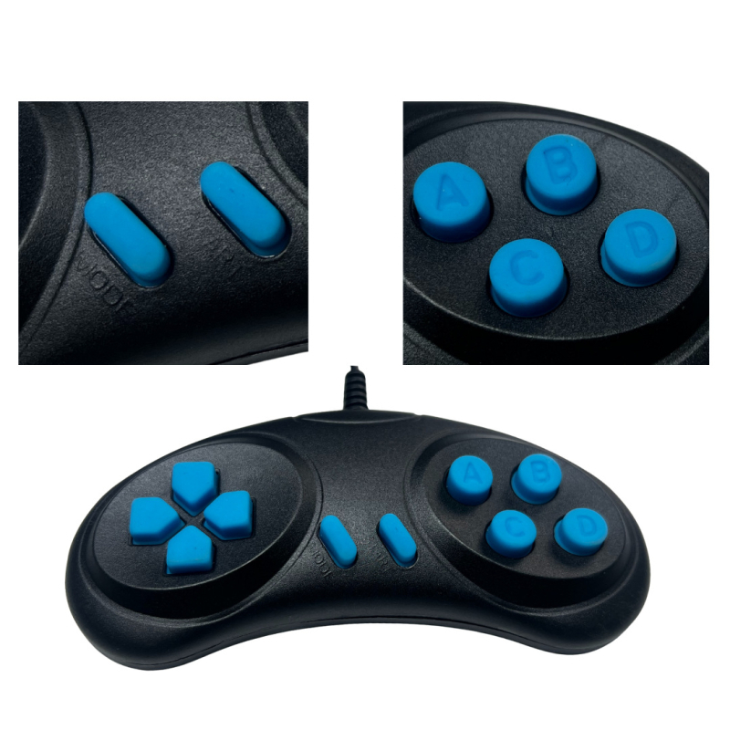 USB kabelski gamepad s povratnom vibracijom, u obliku mjeseca, za PC i konzole