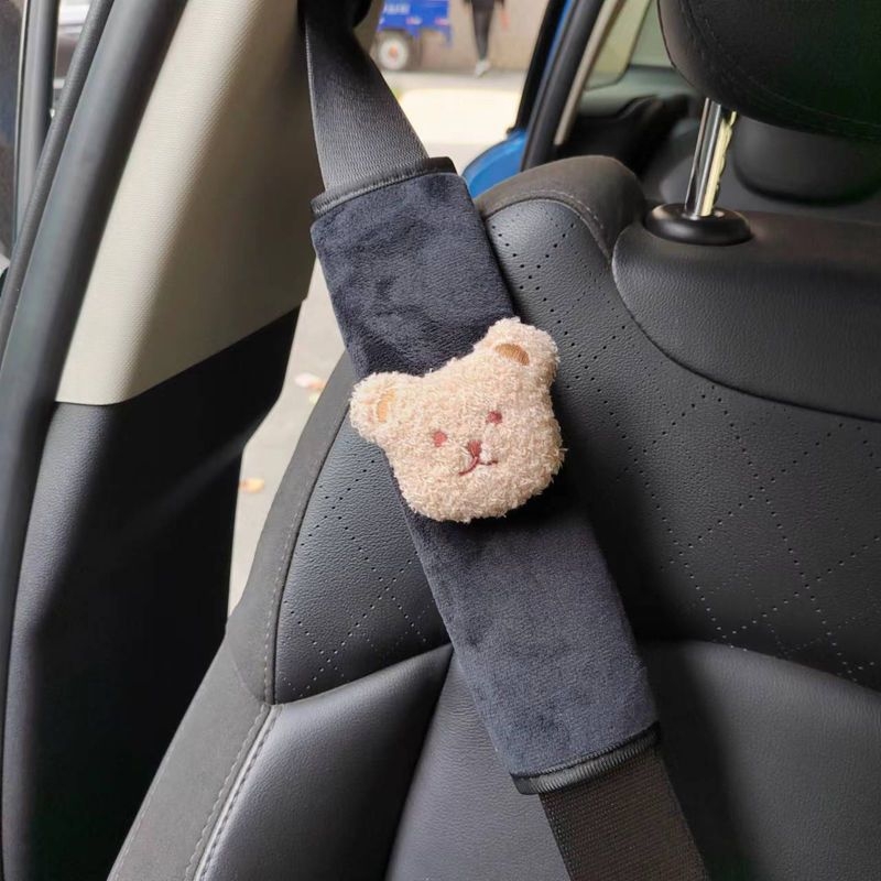 Kreativni plišani medo – zaštitni jastučić za pojas automobila, prilagodljiv, zaštita ramena za bebu