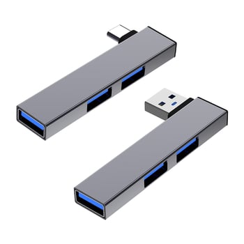 Hub USB 3.0 Type-C, 3 porturi (1 intrare → 3 ieșiri) – 5 Gbps, alimentare prin bus, model Xcf-111