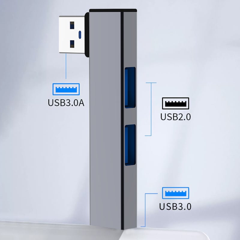 Hub USB 3.0 Type-C, 3 porturi (1 intrare → 3 ieșiri) – 5 Gbps, alimentare prin bus, model Xcf-111