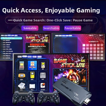 Kućna TV igraća konzola s bežičnim kontrolerom i dvostrukim joystickom — model Retro Arcade, HDMI sučelje, osnovni nivo