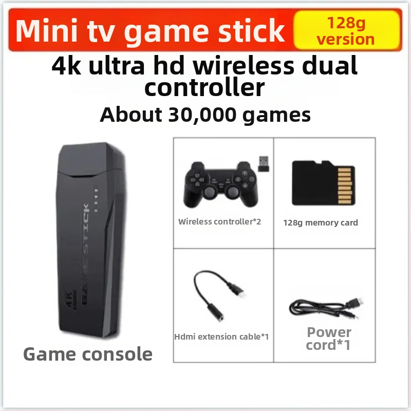 Kućna TV igraća konzola s bežičnim kontrolerom i dvostrukim joystickom — model Retro Arcade, HDMI sučelje, osnovni nivo