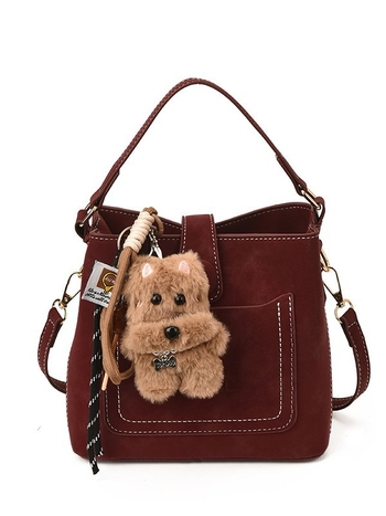 PU vedrová taška pre ženy — mestský štýl, zvislý štvorcový tvar, zapínanie na zips, vrecko na telefón, Zima 2023