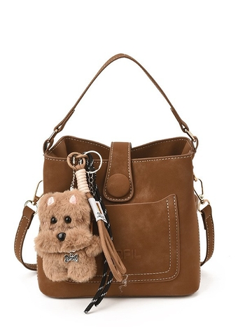 PU vedrová taška pre ženy — mestský štýl, zvislý štvorcový tvar, zapínanie na zips, vrecko na telefón, Zima 2023