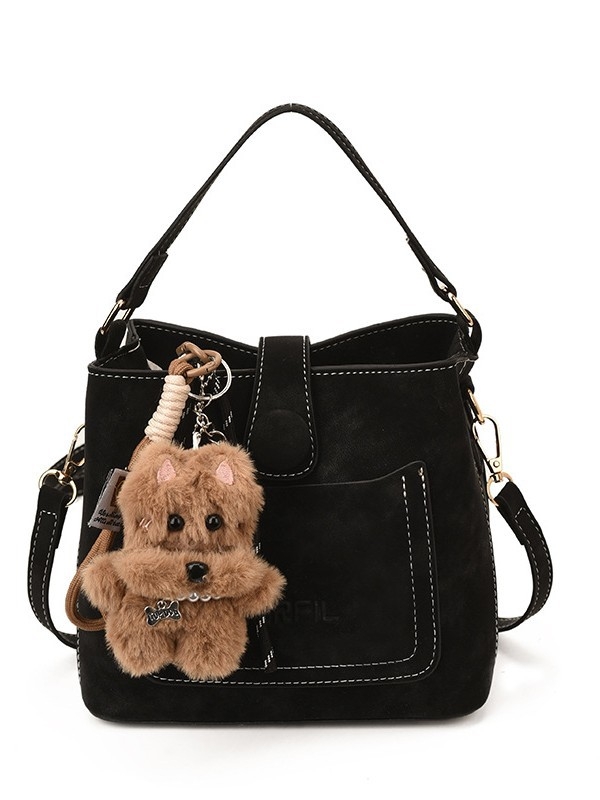 PU vedrová taška pre ženy — mestský štýl, zvislý štvorcový tvar, zapínanie na zips, vrecko na telefón, Zima 2023