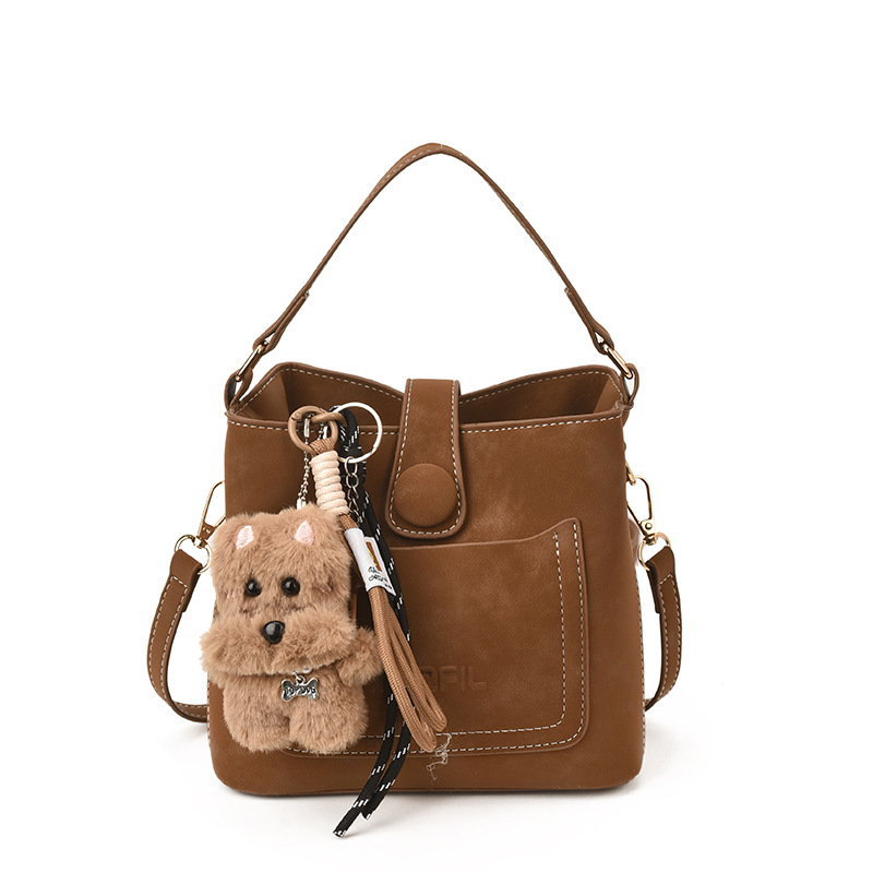 PU vedrová taška pre ženy — mestský štýl, zvislý štvorcový tvar, zapínanie na zips, vrecko na telefón, Zima 2023