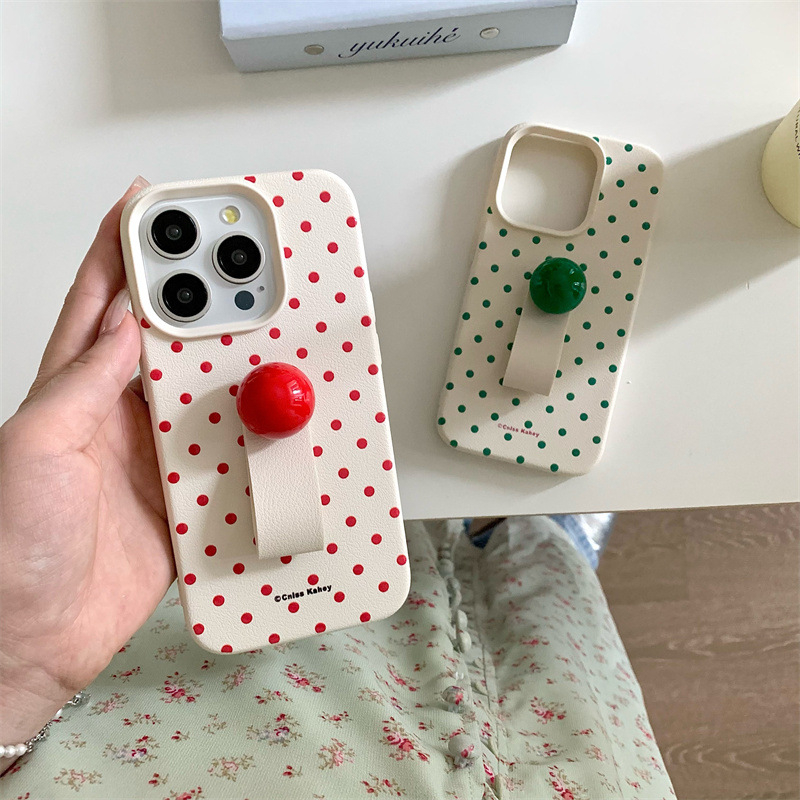 Kórejský štýl Ins trend – malý okrúhly držiak na telefón s kruhovým prstenným držadlom – TPU, maľovaný povrch, prispôsobiteľný, proti pádu, kompatibilný s iPhone 11/12/X/13/14 sériou