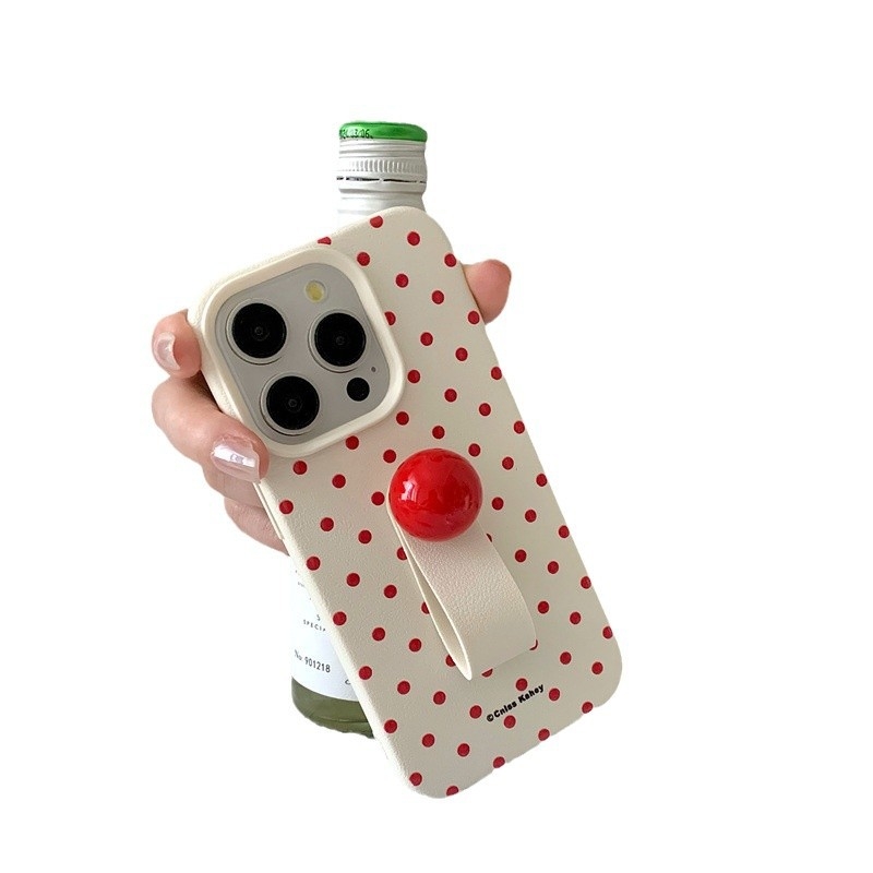 Kórejský štýl Ins trend – malý okrúhly držiak na telefón s kruhovým prstenným držadlom – TPU, maľovaný povrch, prispôsobiteľný, proti pádu, kompatibilný s iPhone 11/12/X/13/14 sériou