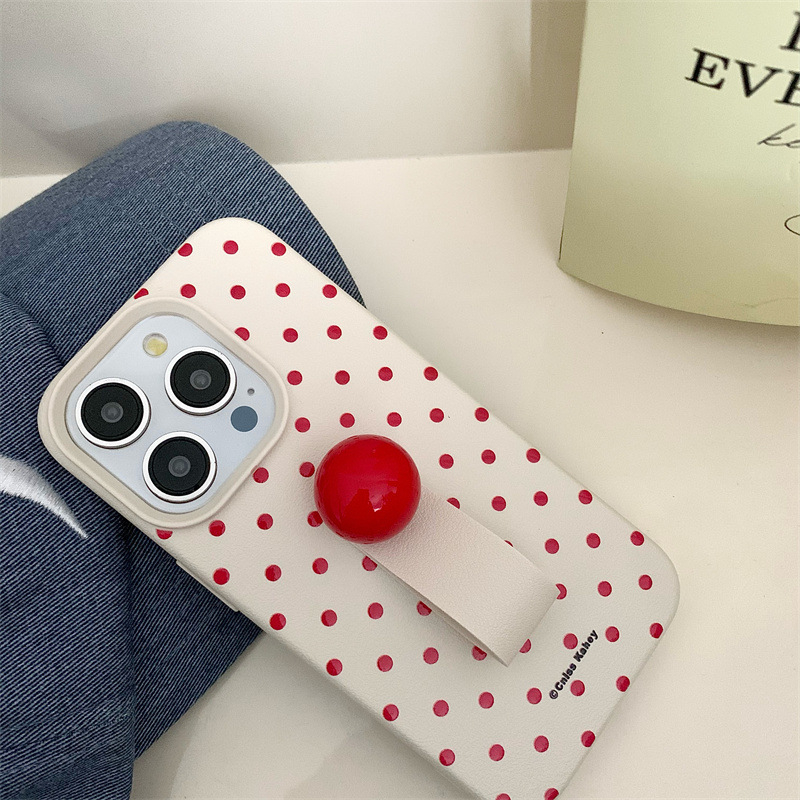 Kórejský štýl Ins trend – malý okrúhly držiak na telefón s kruhovým prstenným držadlom – TPU, maľovaný povrch, prispôsobiteľný, proti pádu, kompatibilný s iPhone 11/12/X/13/14 sériou