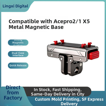 Shadowstone Kovová základňa s rýchlym uvoľnením pre Insta360 AcePro/1/360X5 s magnetickým adaptérom X5, hliníková zliatina + silikón