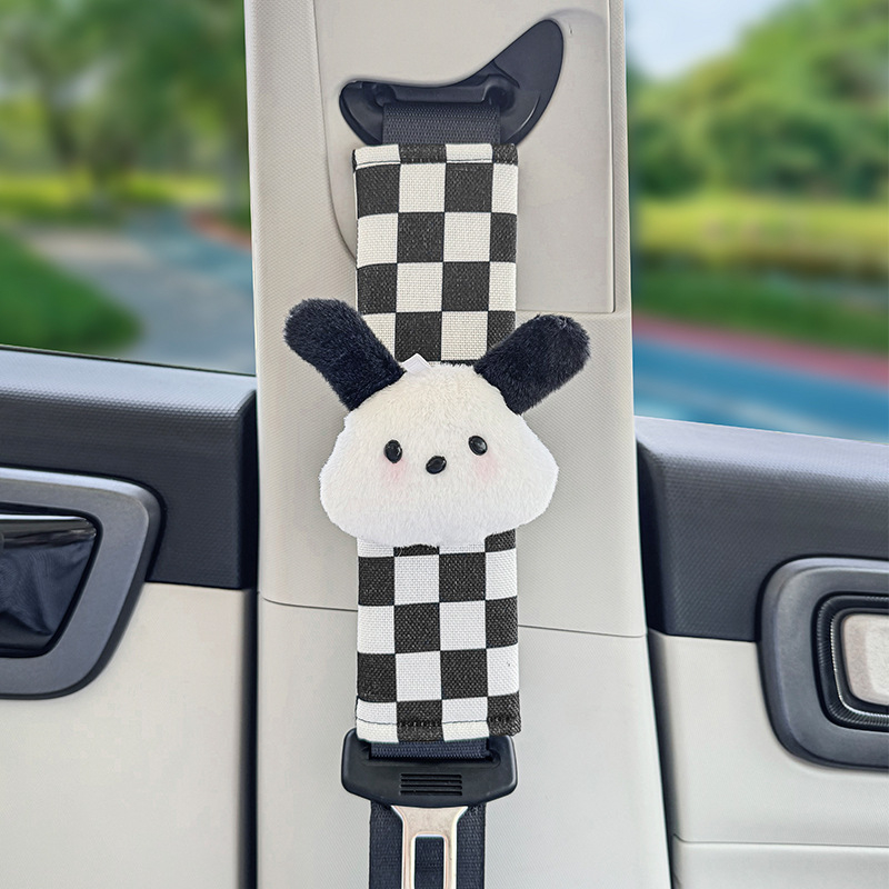 Vankúš na rameno bezpečnostného pásu v aute, bavlna, Love cute, dekoratívny, 50 g