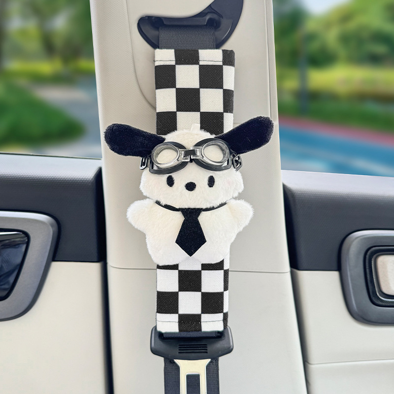 Vankúš na rameno bezpečnostného pásu v aute, bavlna, Love cute, dekoratívny, 50 g