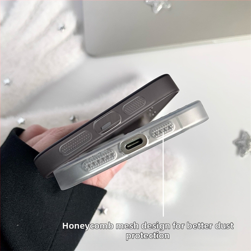 Pouzdro na iPhone s rýhovaným vzorom, PC materiál, magnetické, ultra tenké, proti nárazom