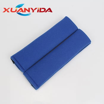 XYD plišane naslone za sigurnosni pojas automobila, set (par) – mekani pliš, logotip uključen, težina 0,15 kg