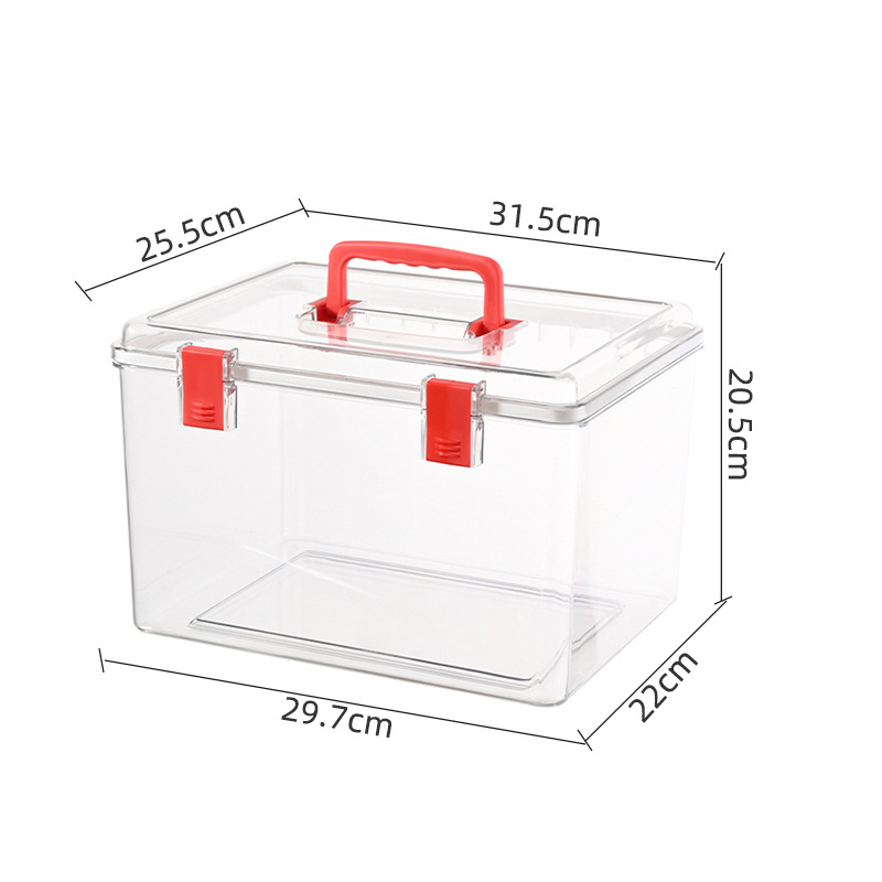 Cutie de depozitare portabilă din PET, model 677, de purtat în mână, rezistentă la praf, multifuncțional