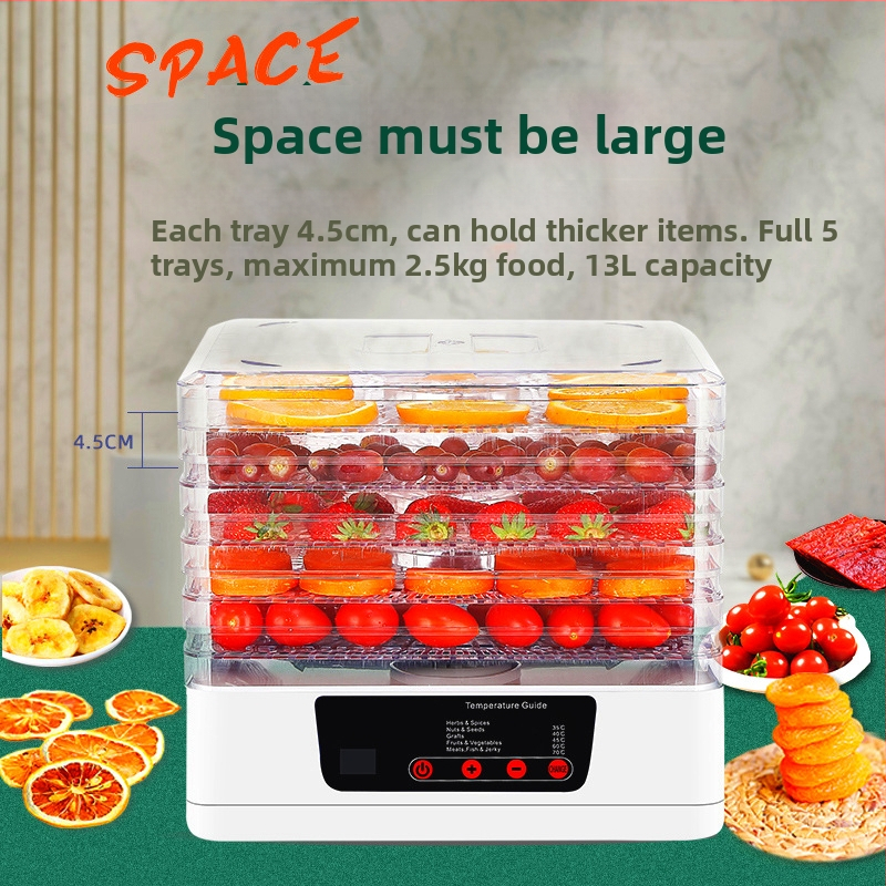 Kakudi Dehidrator inteligent pentru fructe și legume SXA01, 350W, 220/110V, 50/60Hz