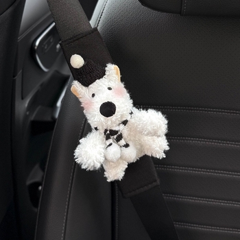 Shuai Hao Ochranný vankúš na rameno bezpečnostného pásu do auta, roztomilý karikatúrny dizajn, univerzálny pre všetky ročné obdobia, pár, 0,3 kg