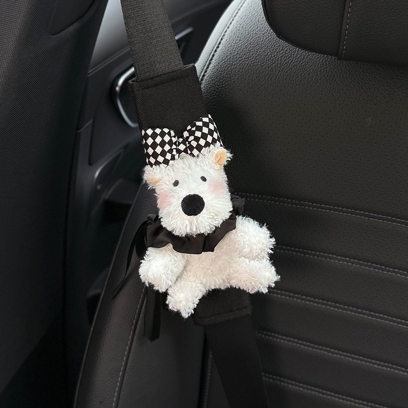 Shuai Hao Ochranný vankúš na rameno bezpečnostného pásu do auta, roztomilý karikatúrny dizajn, univerzálny pre všetky ročné obdobia, pár, 0,3 kg