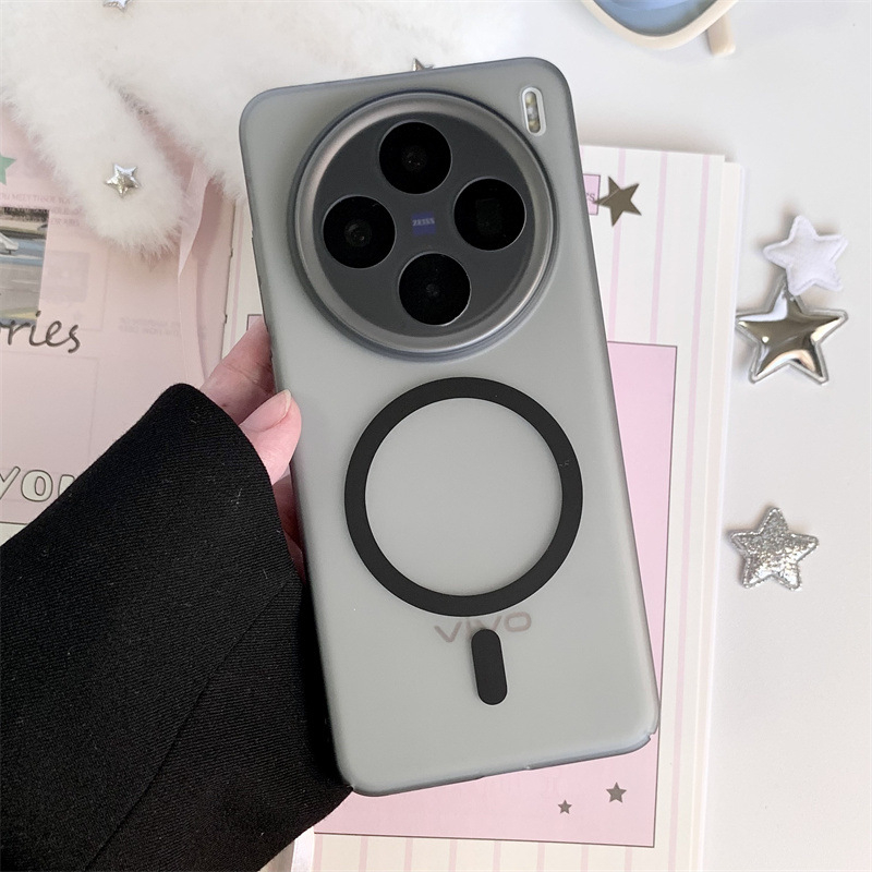 Θήκη προστασίας Vivo X200, από PC, ματ φινίρισμα, μαγνητική, ανθεκτική σε πτώσεις, αντι-αποτυπώματα